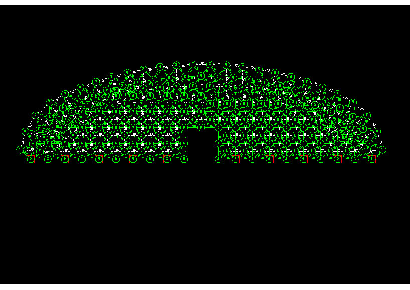 齐齐哈尔锡林浩特91跨，1000米长干煤棚网架设计